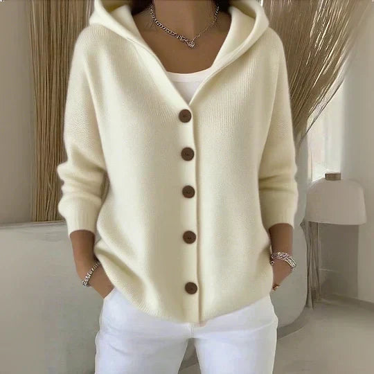 Anna | Strickjacke mit Kapuze