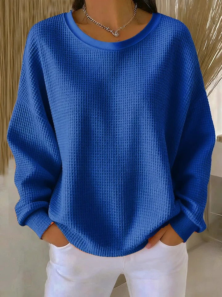 Friederike | Klassischer Pullover mit Waffelstruktur