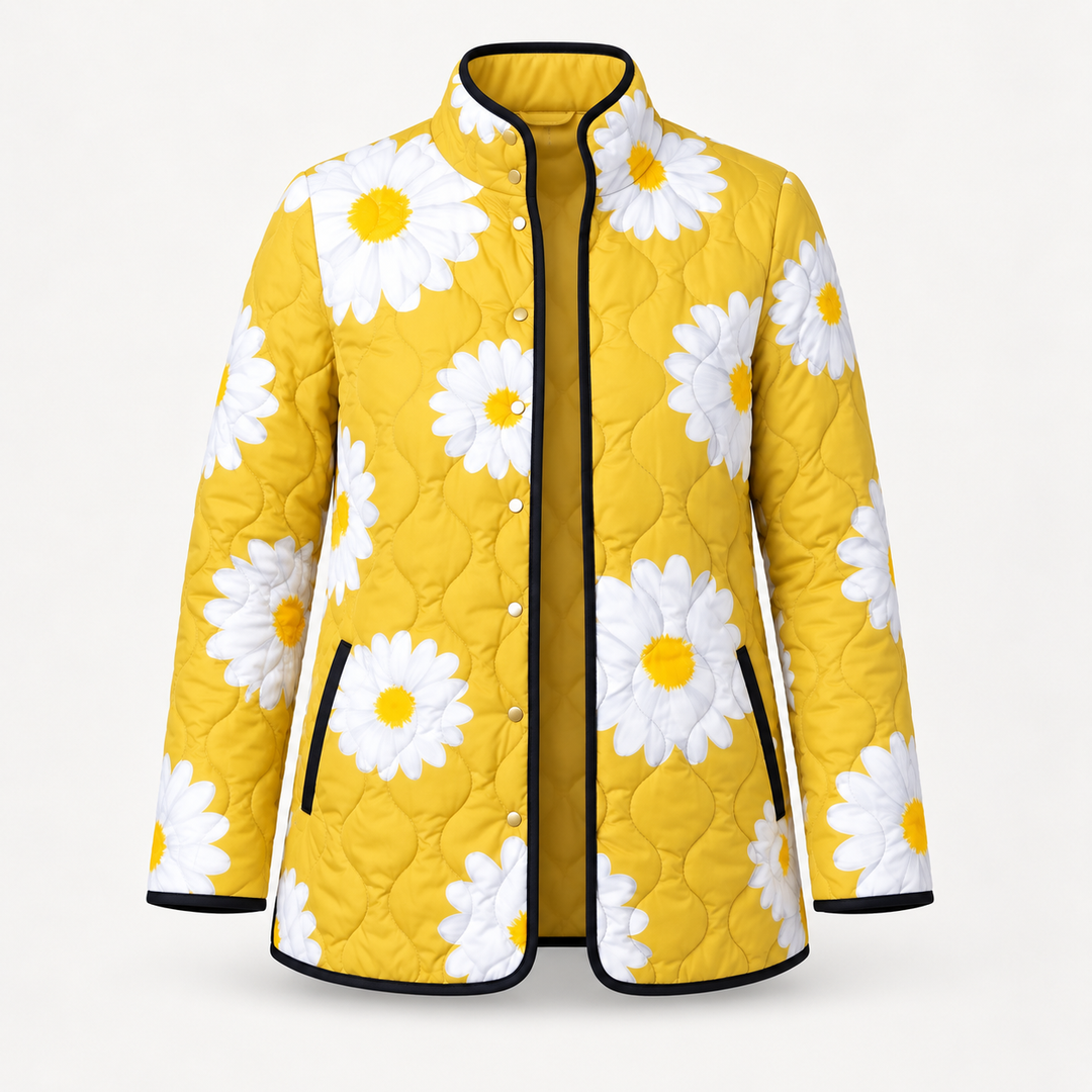 Marlene | Steppjacke mit Margeriten