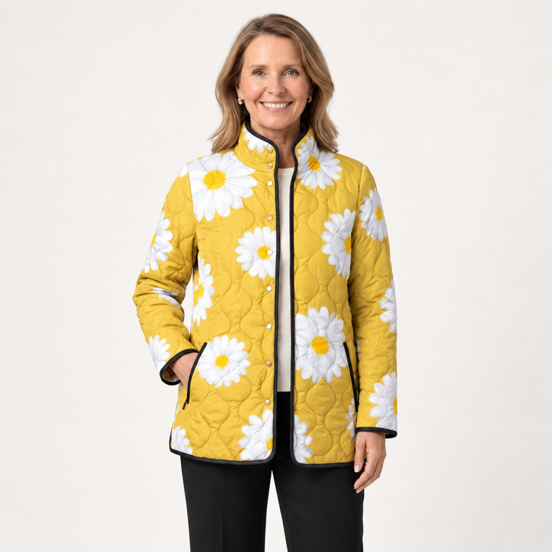 Marlene | Steppjacke mit Margeriten