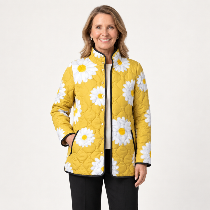 Marlene | Steppjacke mit Margeriten