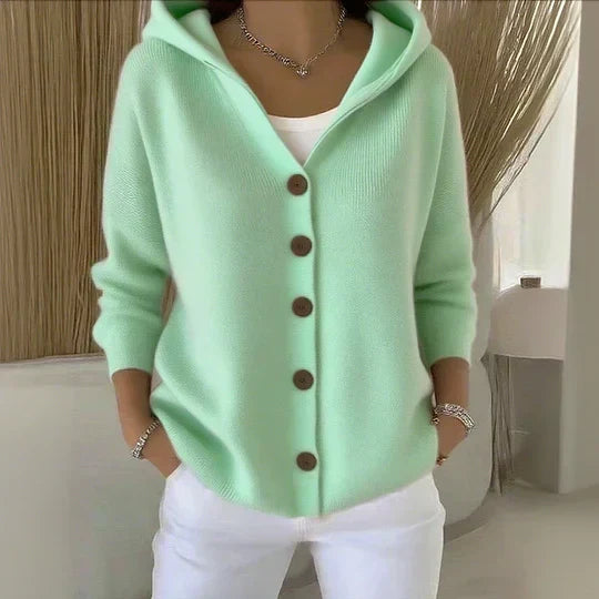 Anna | Strickjacke mit Kapuze