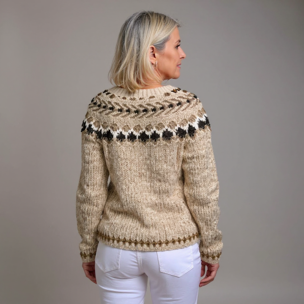 Barbara | Strickjacke im isländischen Vintage-Stil