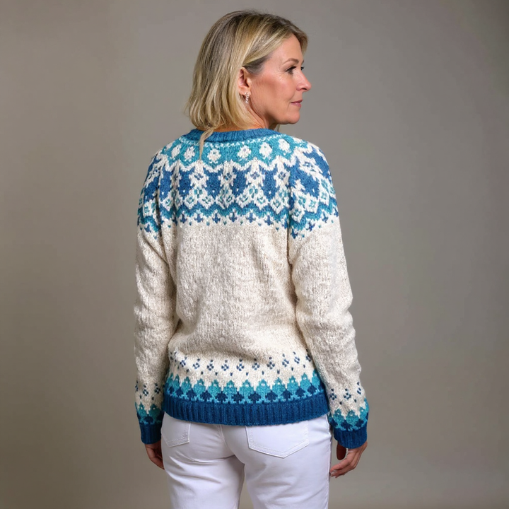 Hanna | Strickjacke im isländischen Vintage-Stil