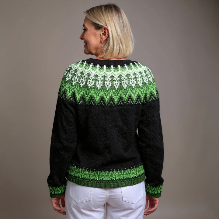 Marianne | Strickjacke im isländischen Vintage-Stil