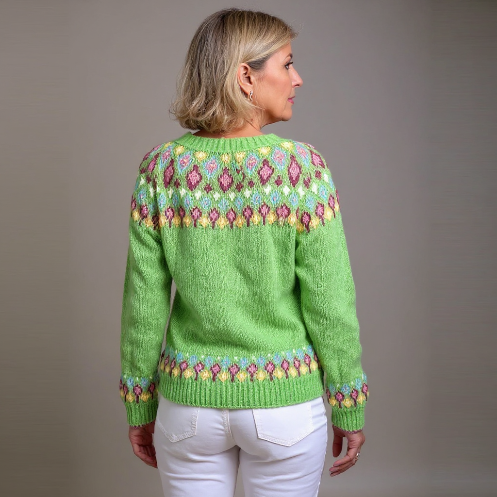 Margarete | Strickjacke im isländischen Vintage-Stil