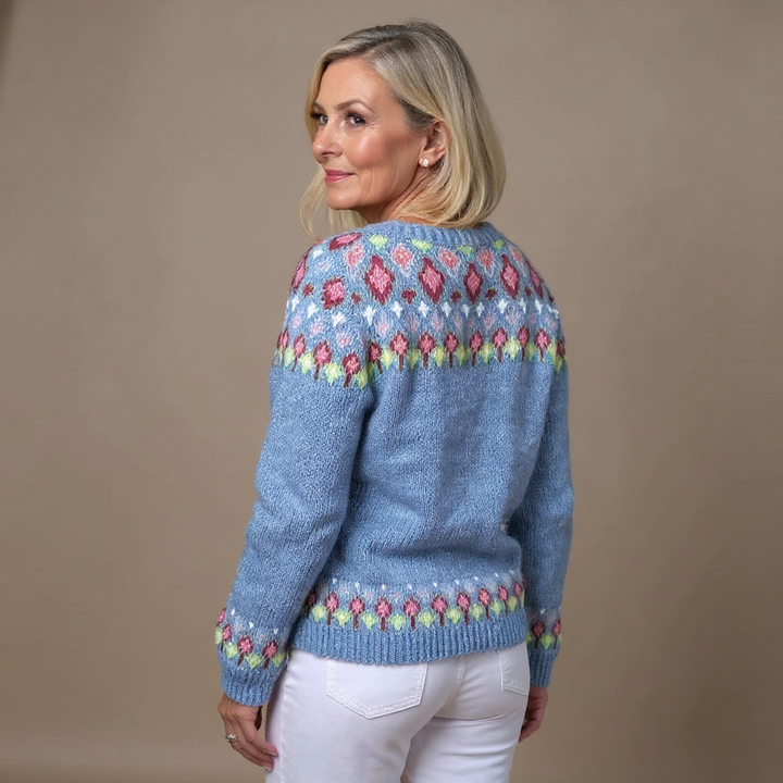 Roswitha | Strickjacke im isländischen Vintage-Stil