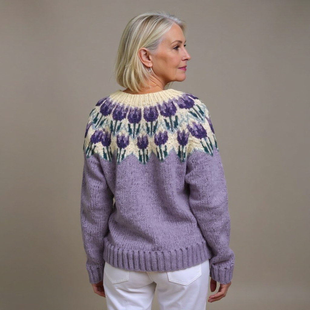 Greta | Strickjacke im isländischen Vintage-Stil