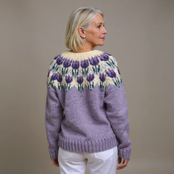 Greta | Strickjacke im isländischen Vintage-Stil