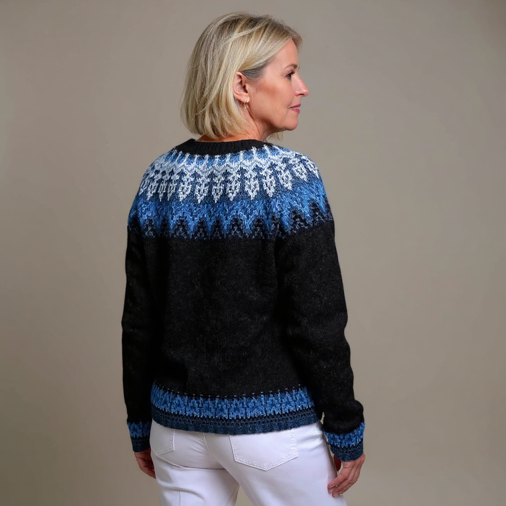 Karin | Strickjacke im isländischen Vintage-Stil