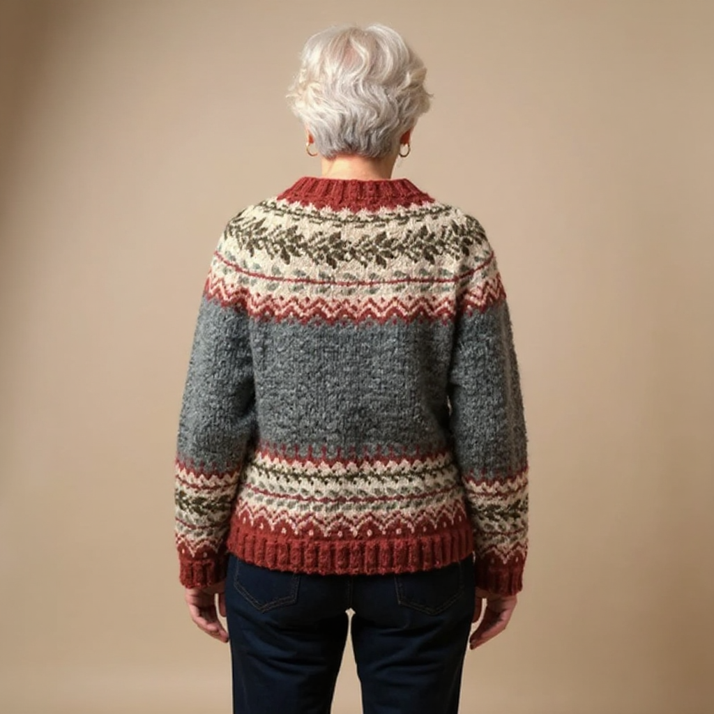 Claudia | Strickjacke im isländischen Vintage-Stil