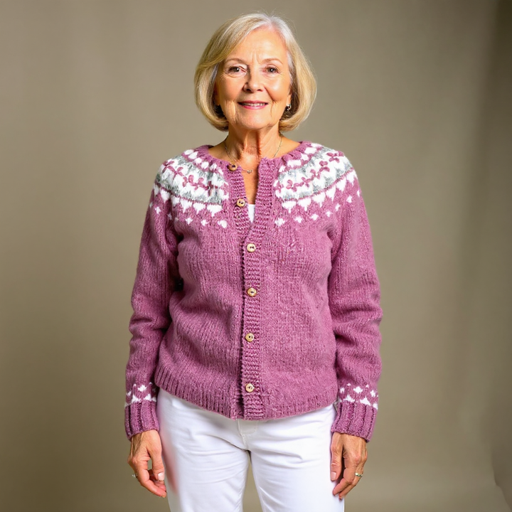 Anna | Strickjacke im isländischen Vintage-Stil