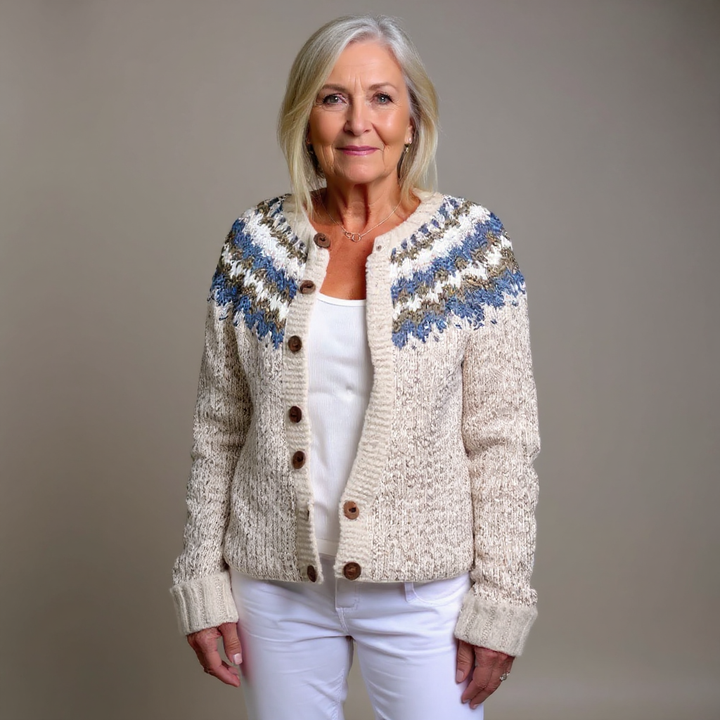 Marlene | Strickjacke im isländischen Vintage-Stil