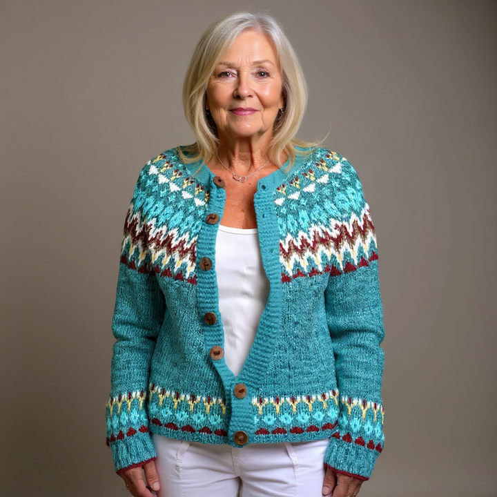 Helga | Strickjacke im isländischen Vintage-Stil