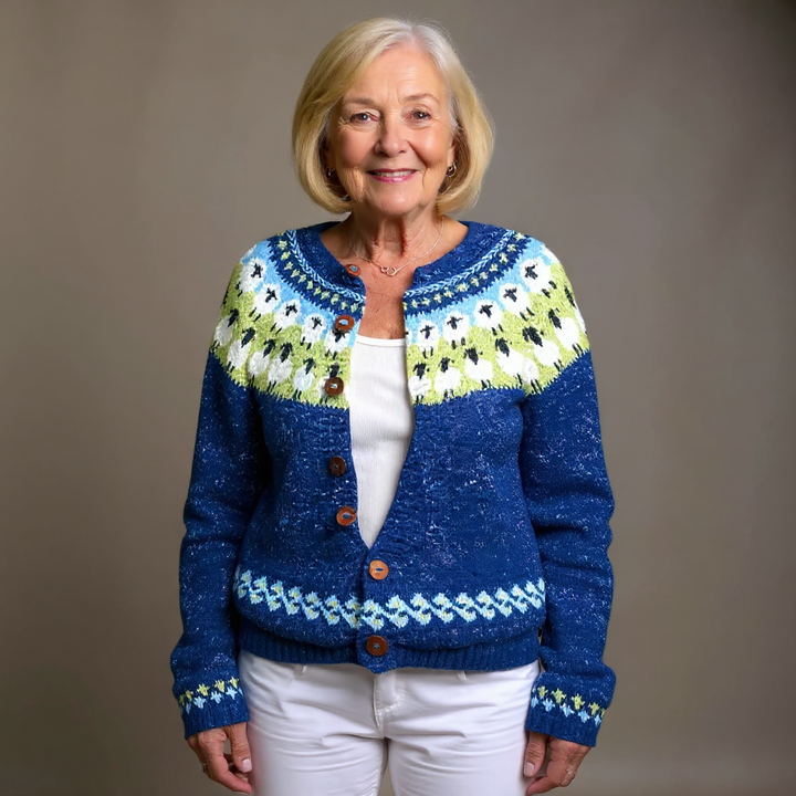 Gisela | Strickjacke im isländischen Vintage-Stil
