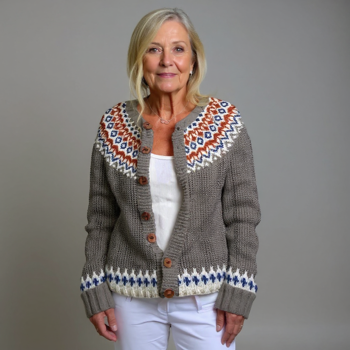 Lieselotte | Strickjacke im isländischen Vintage-Stil