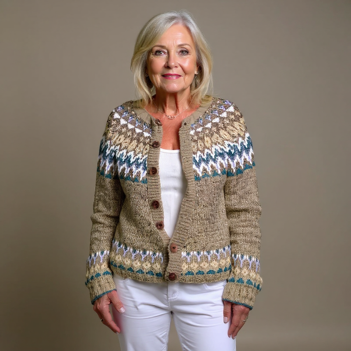 Elke | Strickjacke im isländischen Vintage-Stil