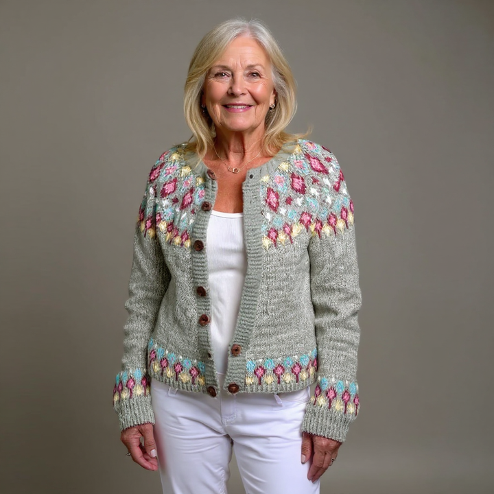 Frieda | Strickjacke im isländischen Vintage-Stil