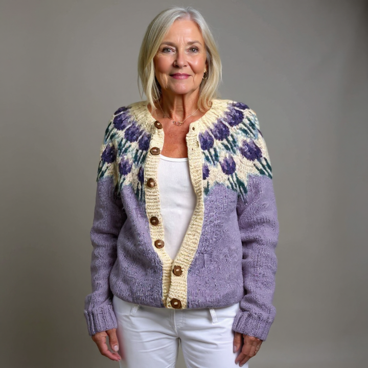 Greta | Strickjacke im isländischen Vintage-Stil