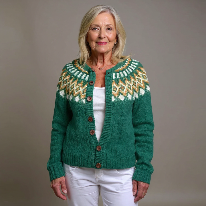 Petra | Strickjacke im isländischen Vintage-Stil