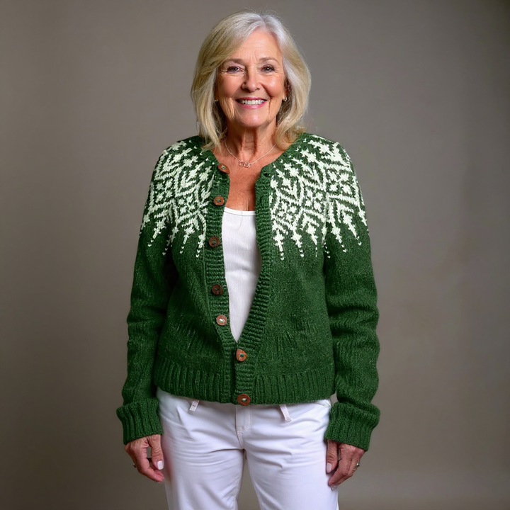 Birgit | Strickjacke im isländischen Vintage-Stil