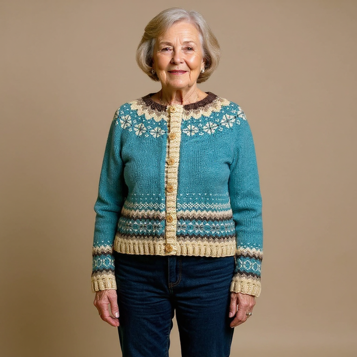 Anneliese | Strickjacke im isländischen Vintage-Stil
