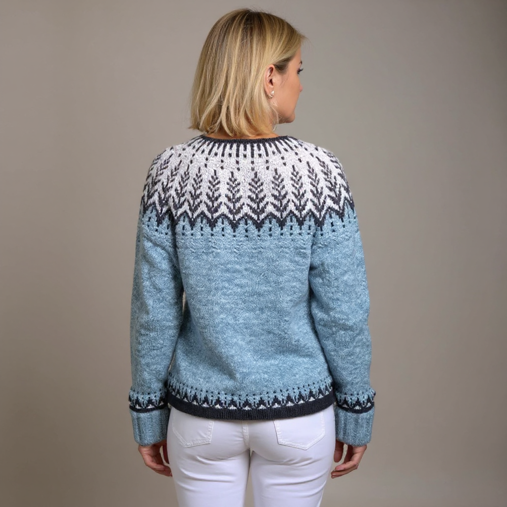 Ingrid | Strickjacke im isländischen Vintage-Stil