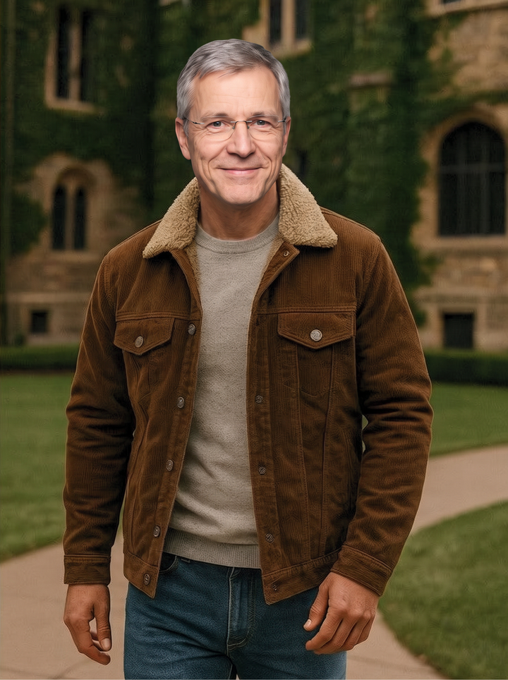 Kurt | Grüne Cordjacke mit Teddyfutter