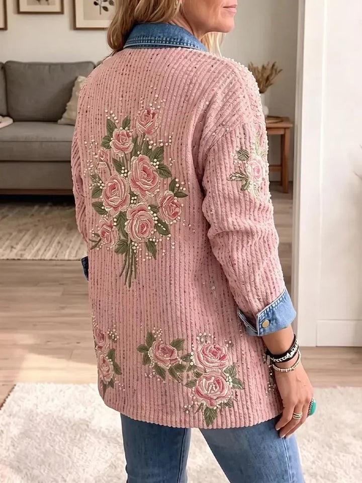 Clara | Vintage-Jeansblazer mit Patchwork