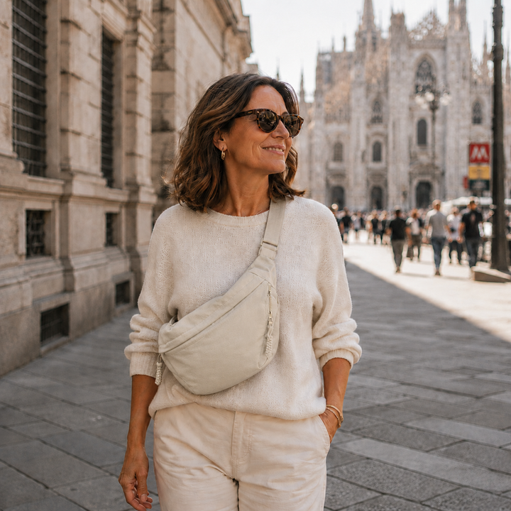 Hannah | Schultertasche in Beige