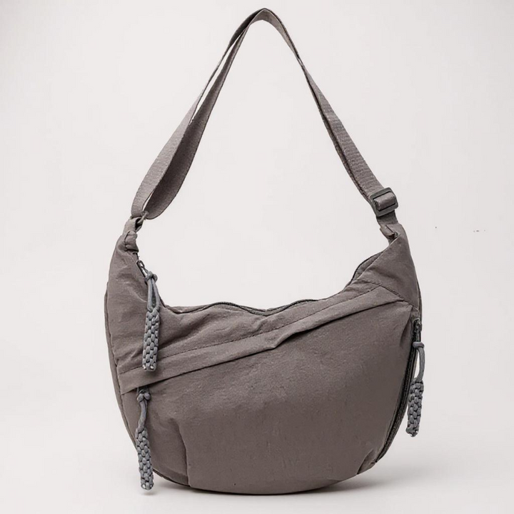 Greta | Schultertasche in Grau