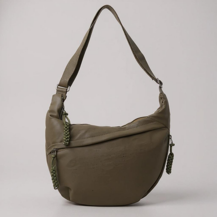 Mathilda | Schultertasche in Olivgrün