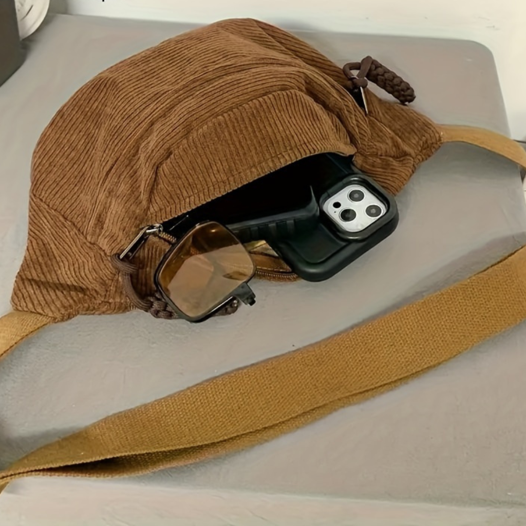 Katharina | Schultertasche aus Cord