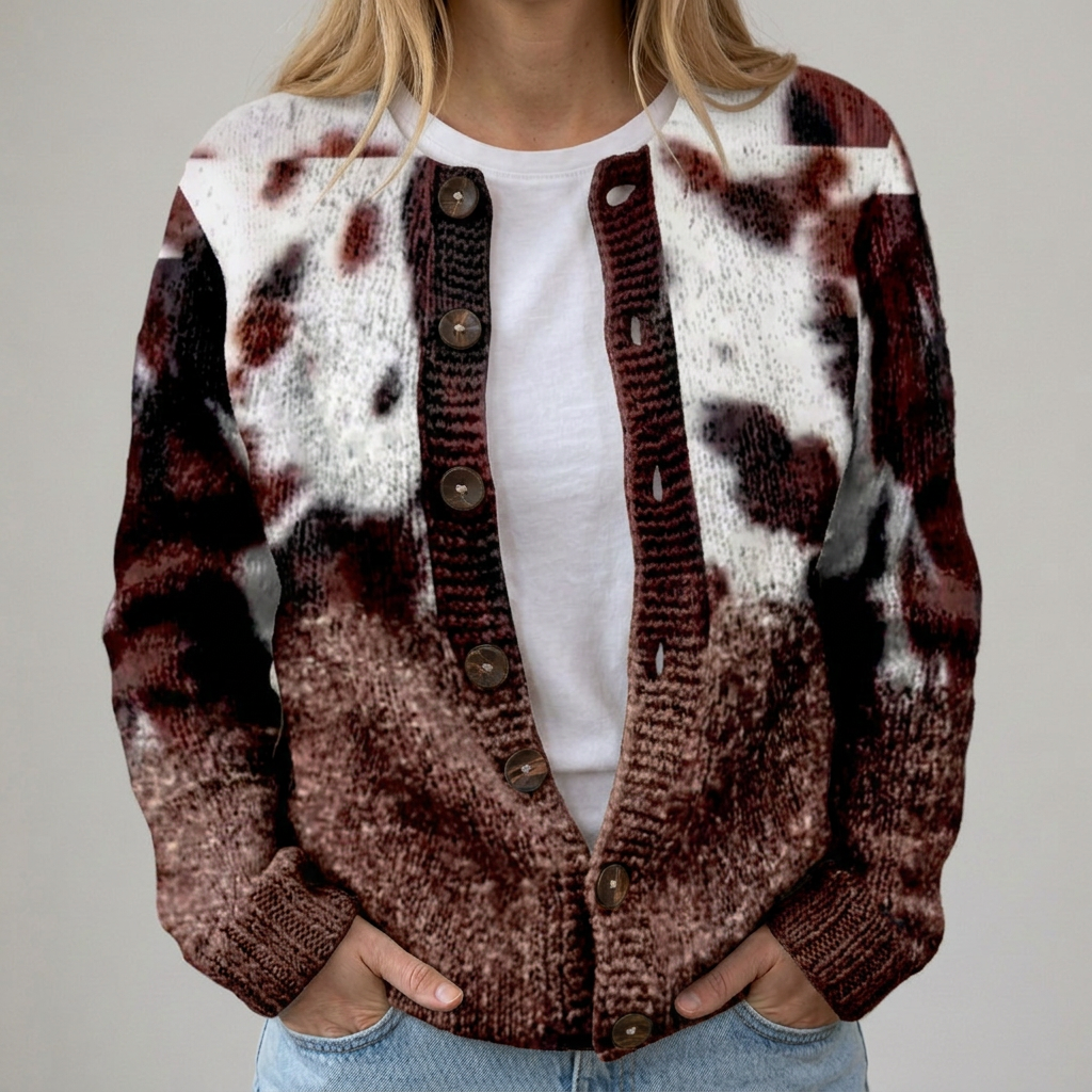 Tessa | Bunte Herbststrickjacke