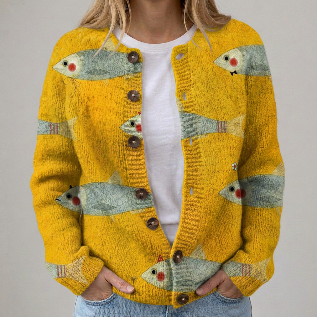 Anouk | Strickjacke mit nostalgischem Muster
