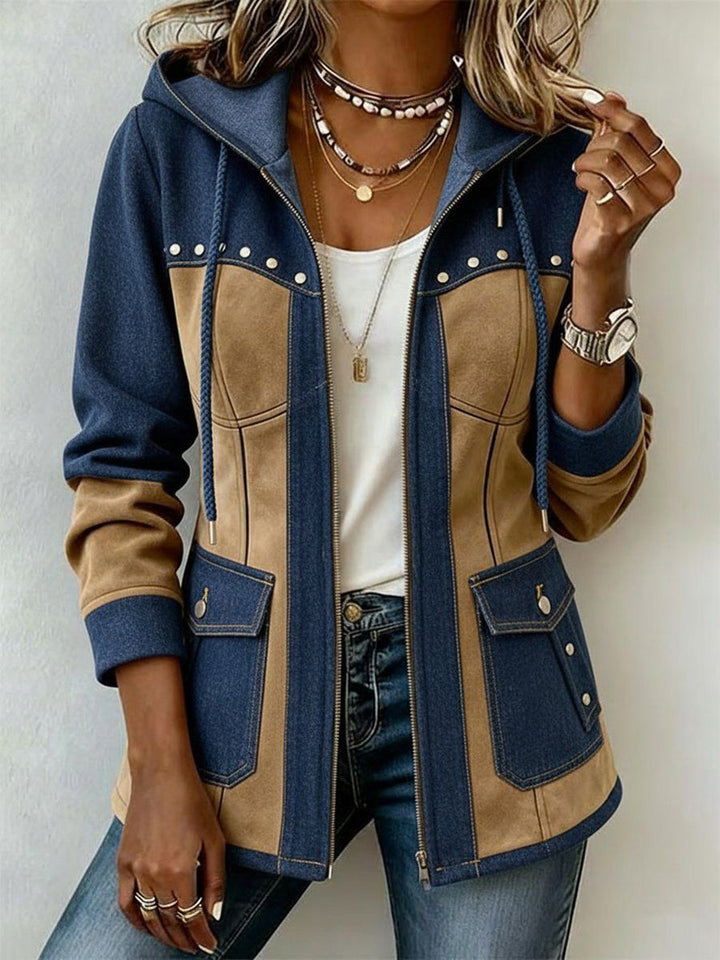 Regine | Patchwork-Jacke mit Kapuze