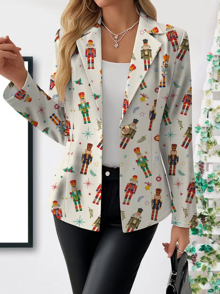 Gisela | Blazer mit festlichem Figurenmuster