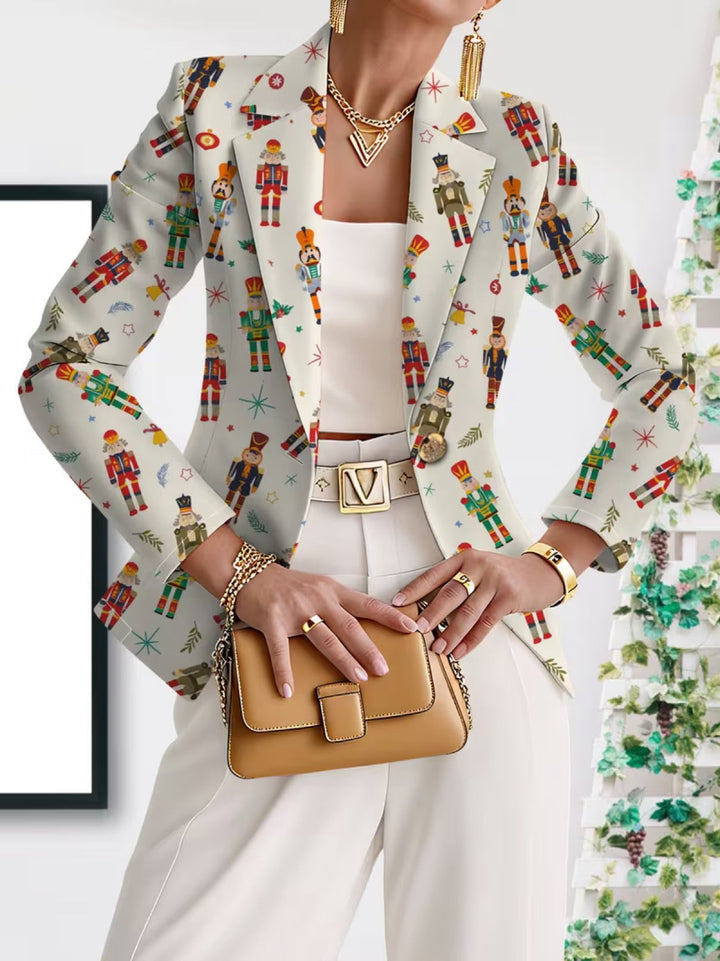 Gisela | Blazer mit festlichem Figurenmuster