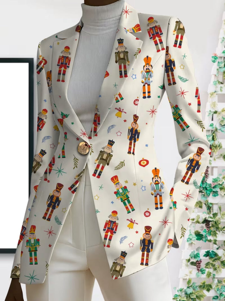 Gisela | Blazer mit festlichem Figurenmuster